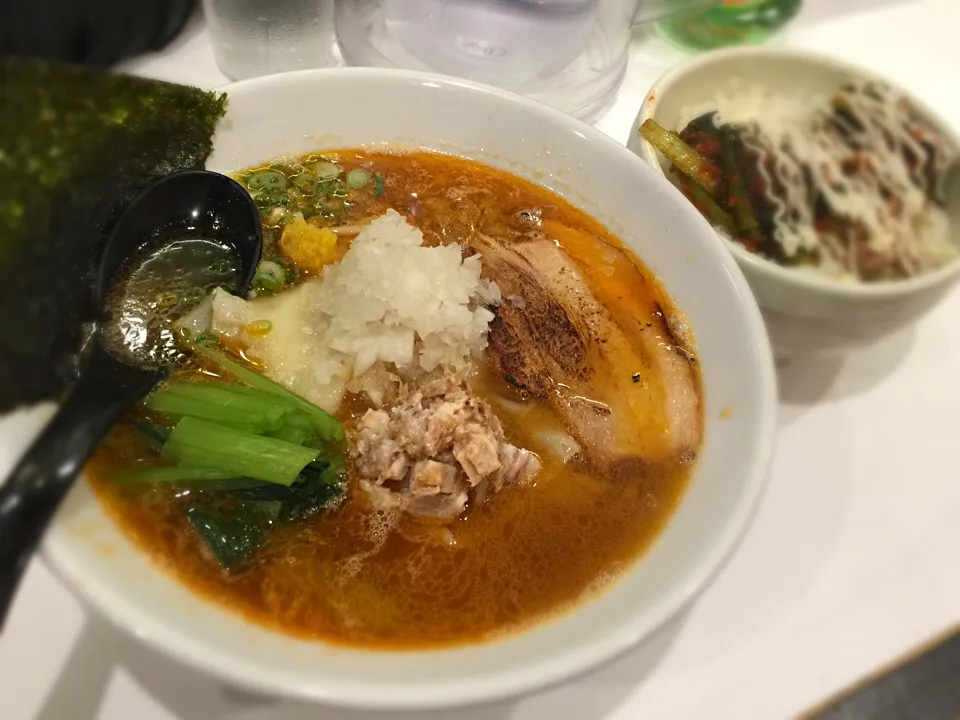 Ebi Soba w/ wonton and buta kimchi don|Samuel Naylorさん