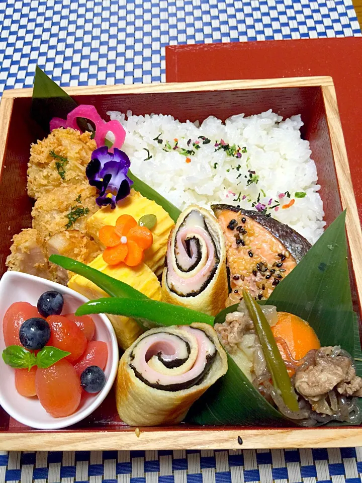 Snapdishの料理写真:月曜日のお弁当💖|Mayumi Konishiさん