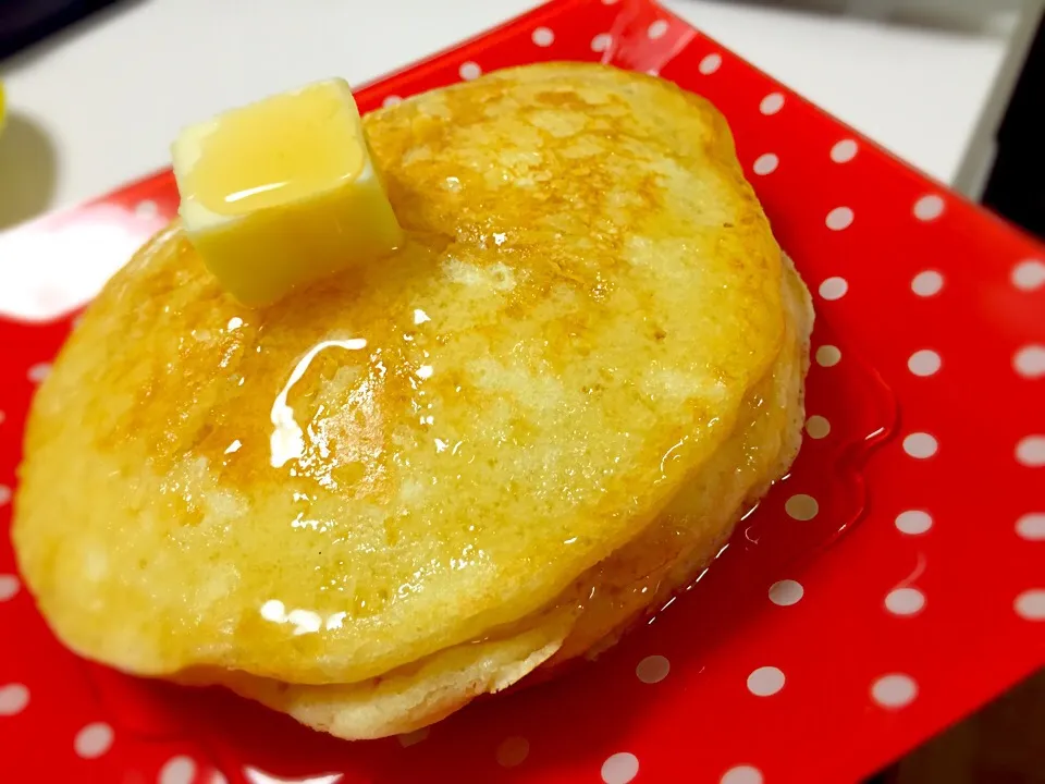 パパの夜食に✩ふわふわパンケーキ❤︎|ゅぃさん