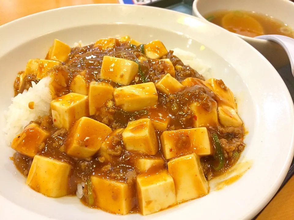 เต้าหู้ทรงเครื่อง สูตรเสฉวน 麻婆丼@ที่ญี่ปุ่น 中華東秀|akiさん