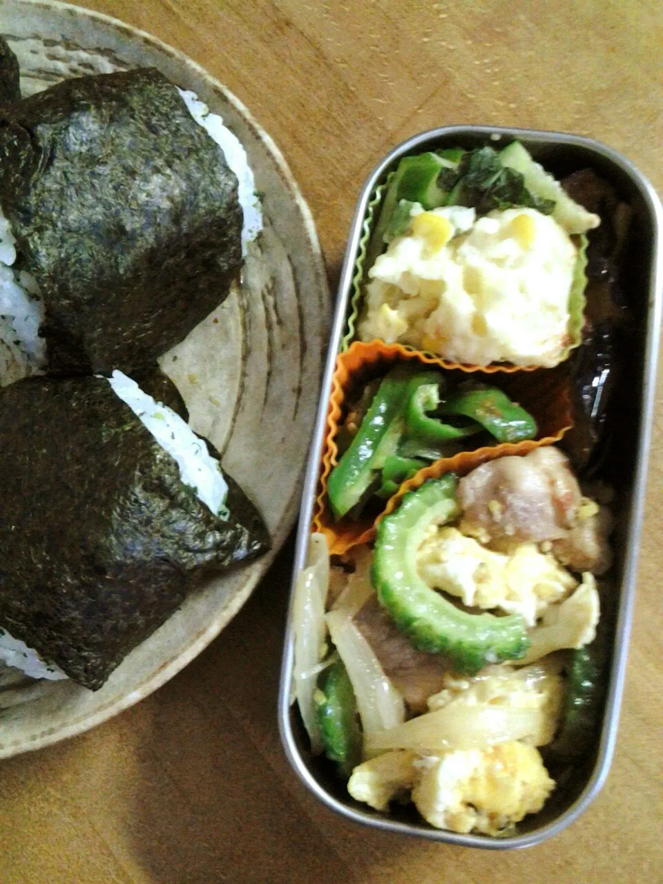 Snapdishの料理写真:20150831 旦那さまのお弁当|Calicafe takaさん