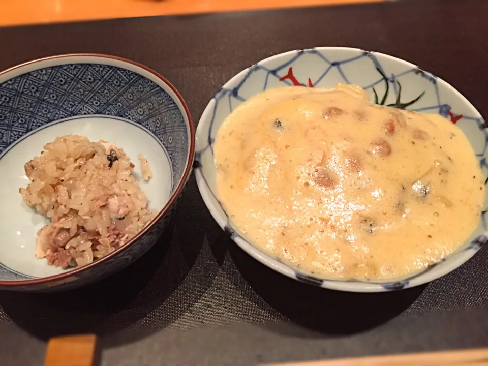 納豆うどんと秋刀魚ごはん|流線形さん