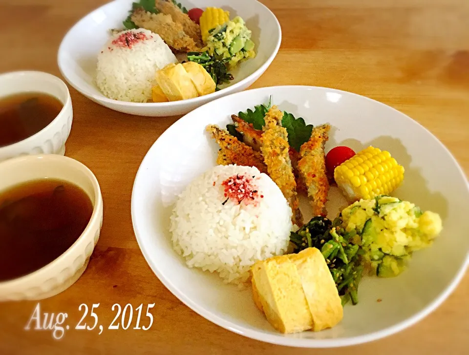 2015.8.25 息子達 夏休みランチ♪|プーティさん