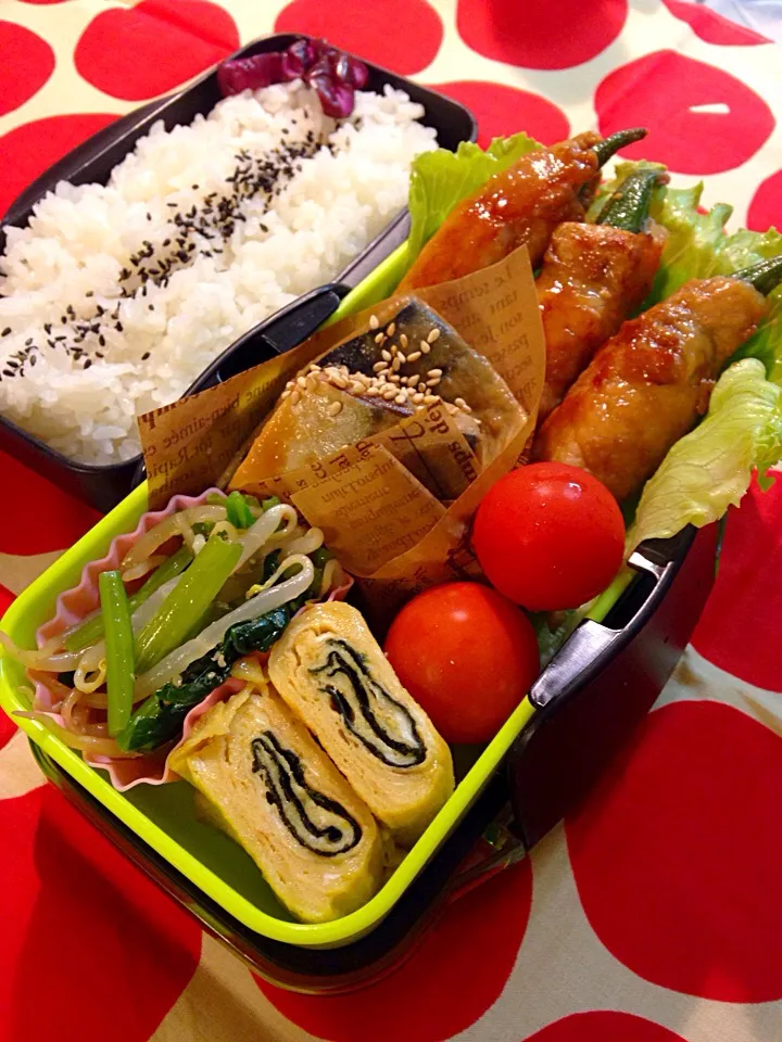 2015.9.1 中３男子もう秋🍁〜鯖味噌弁当😋長男にお弁当が飽きたと言われたけど…いつも通り😅|mari-pさん