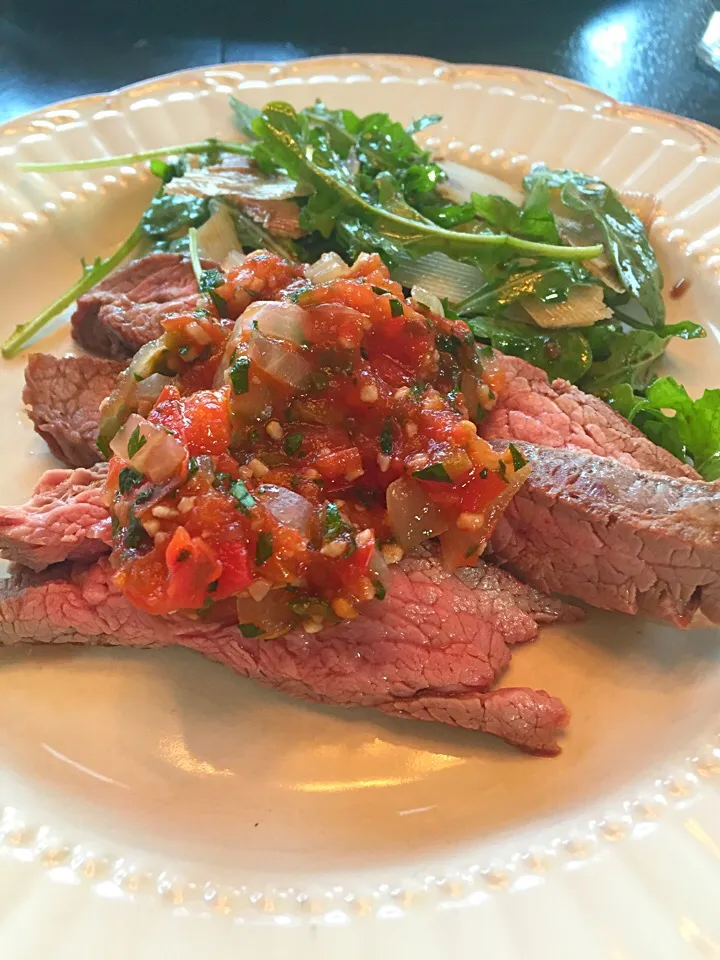 Grilled Flank Steak with Garlic Tomato Jam|K Goodnessさん