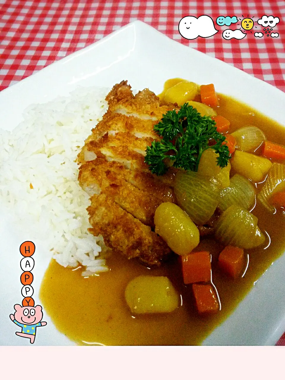 Tonkatsu Curry Rice|Jeab Lertさん