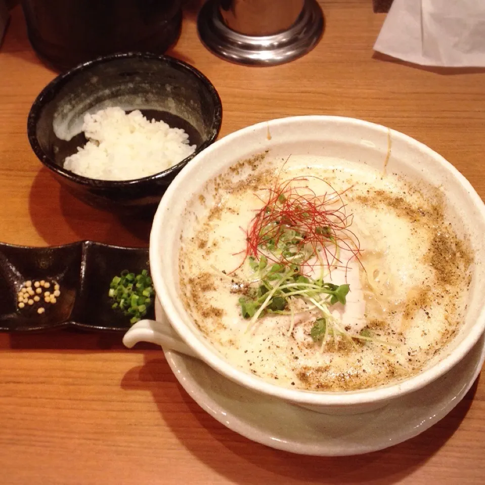 煮干し醤油鶏白湯らーめん・スープ茶漬けセット|美也子さん