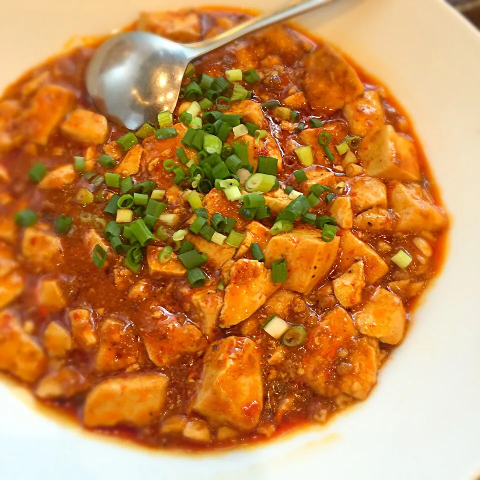 麻婆豆腐。もっと山椒が効いてる方が好みだな（≧∇≦）|リュカさん