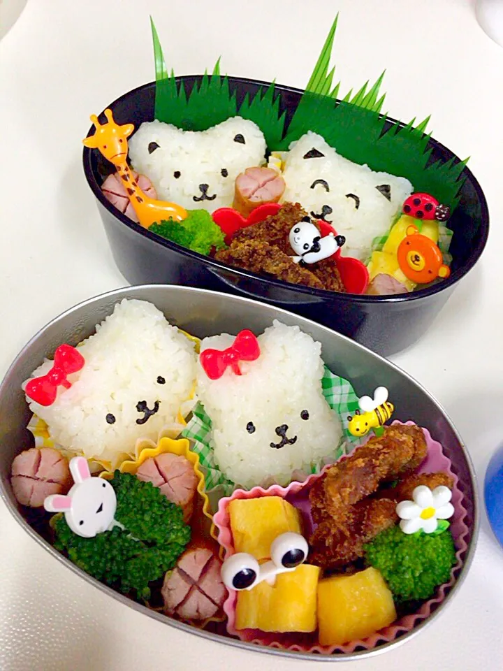 今日の子供達のお弁当。。。
動物がいっぱい🐼🐰🐻🐱
today's bento...
animals overload|Jane's style of cookingさん