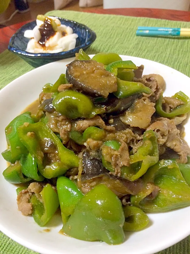 豚肉と茄子ピーマンの味噌炒め|Hiropanさん