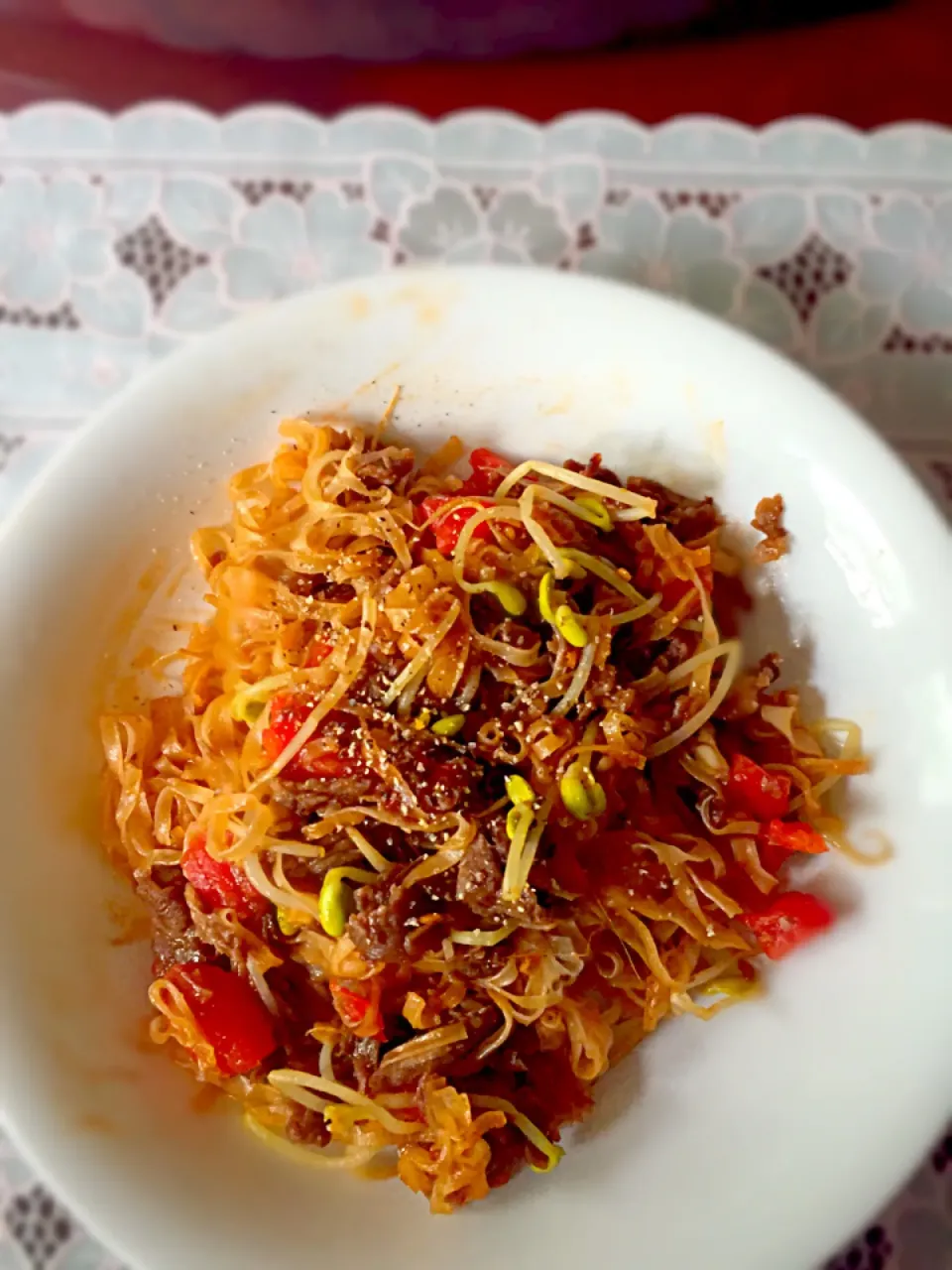 Fried noodles before Korean class|Graceさん