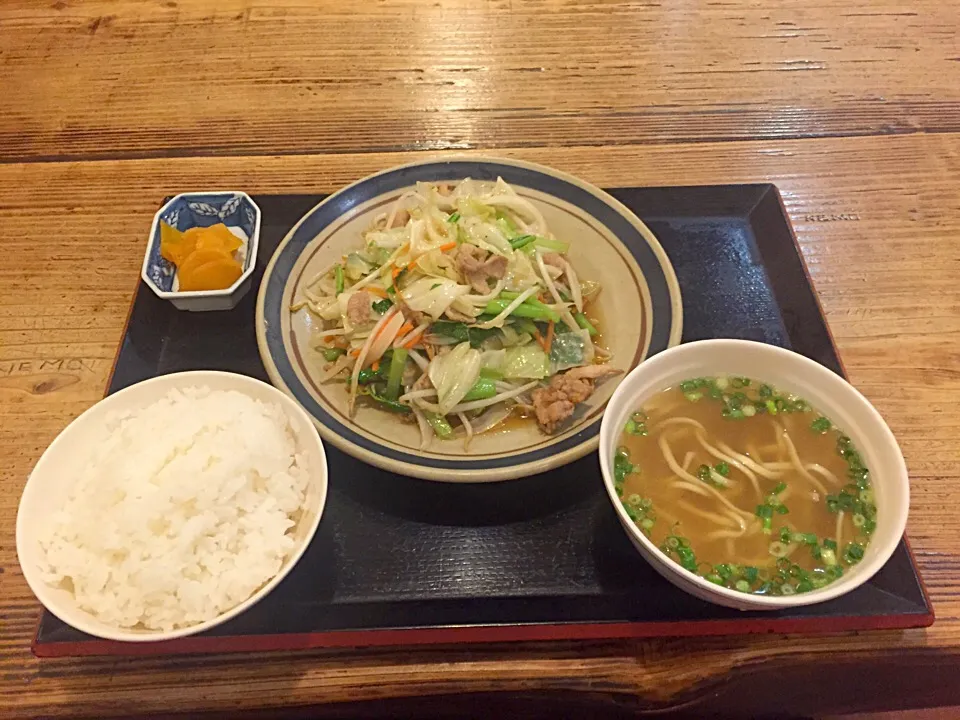 野菜チャンプルー定食|麦汁さん