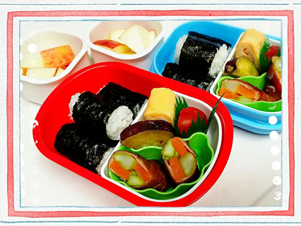 Snapdishの料理写真:2015/9/2 二学期初☆幼稚園弁当|千穂さん