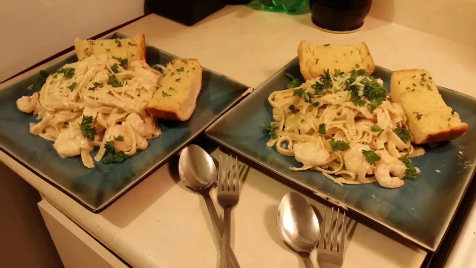 #prawn fettuccine alfredo|Darlene Dyerさん