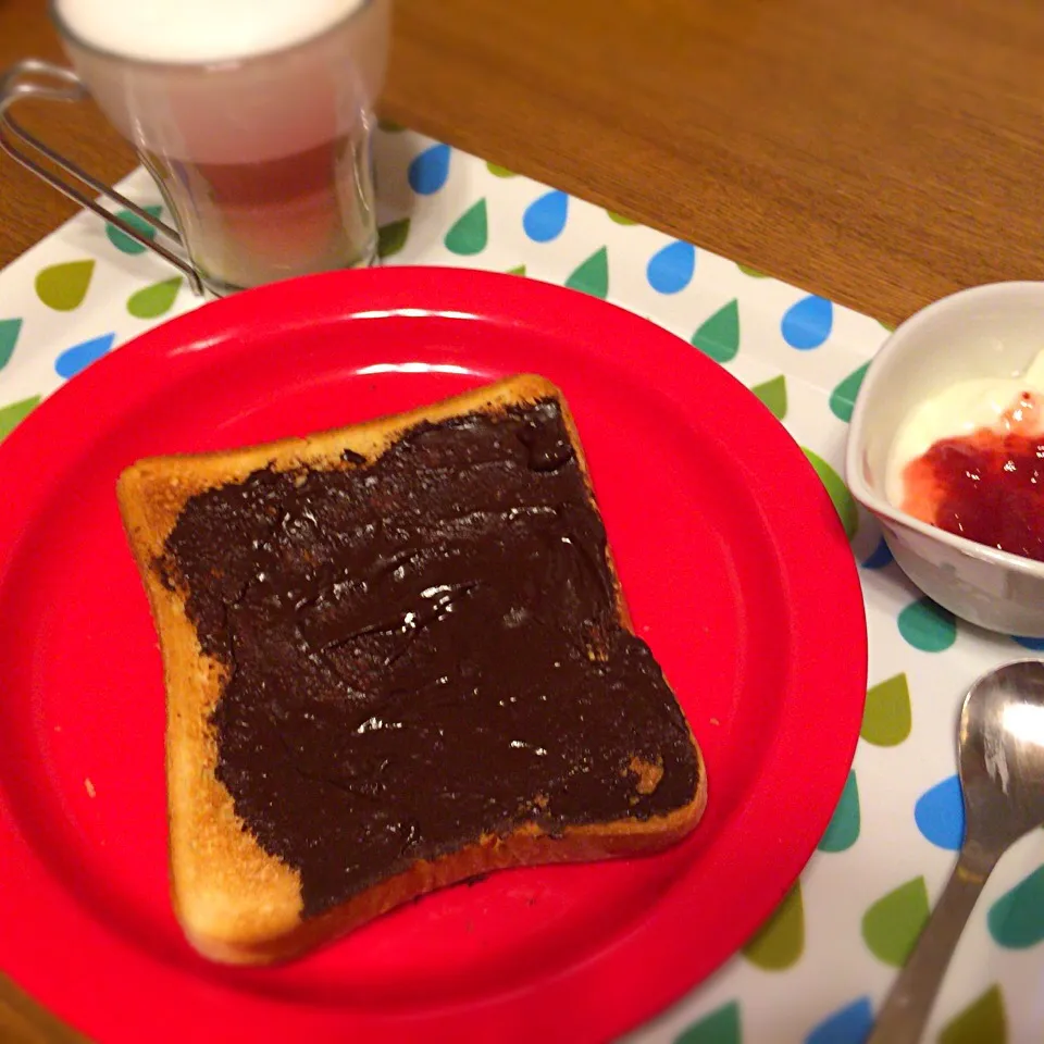 チョコクリームトースト|さるさん