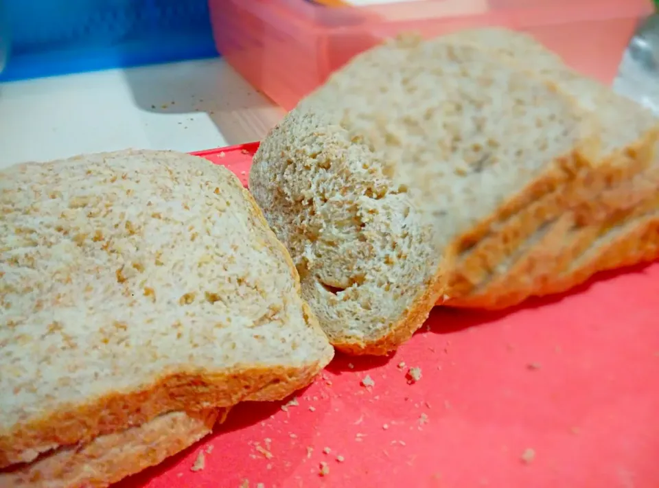 全麦加重版
#loaf #wholemeal #doubleportion #wheat #oilfree #fatfree #Egg-free|Selina Chaiさん