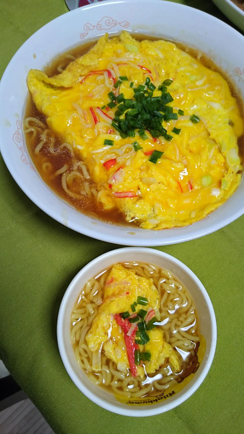 かに玉ラーメン ちび子も♡|ちゃきさん