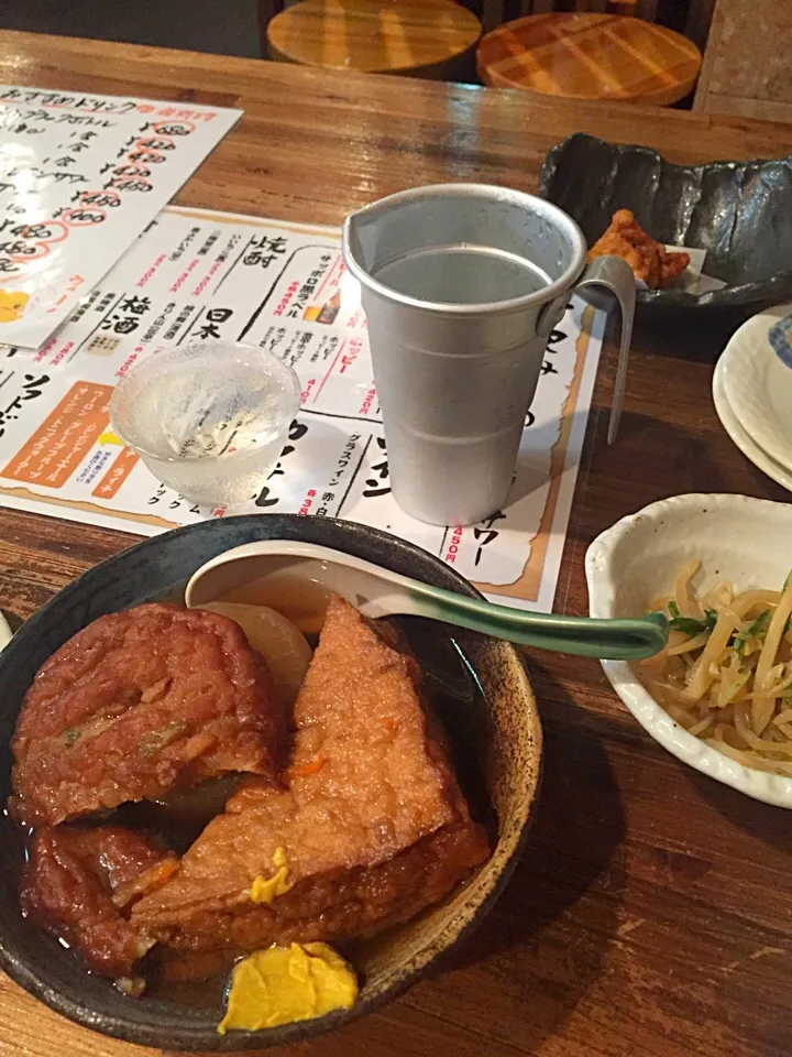 新潟@ホームの大衆酒場にて！おでんにはやっぱり日本酒だね！|marieさん