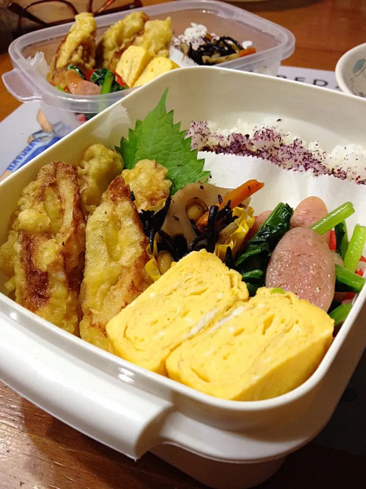 Snapdishの料理写真:竹輪天弁当|chieko ♪さん