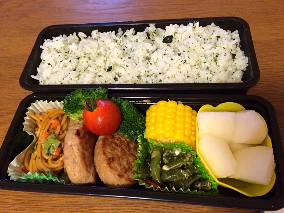 Snapdishの料理写真:9/3今日の高1男子弁当^_^|chunさん