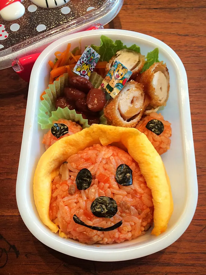 雨の日くまさん弁当☂|ぴいさん