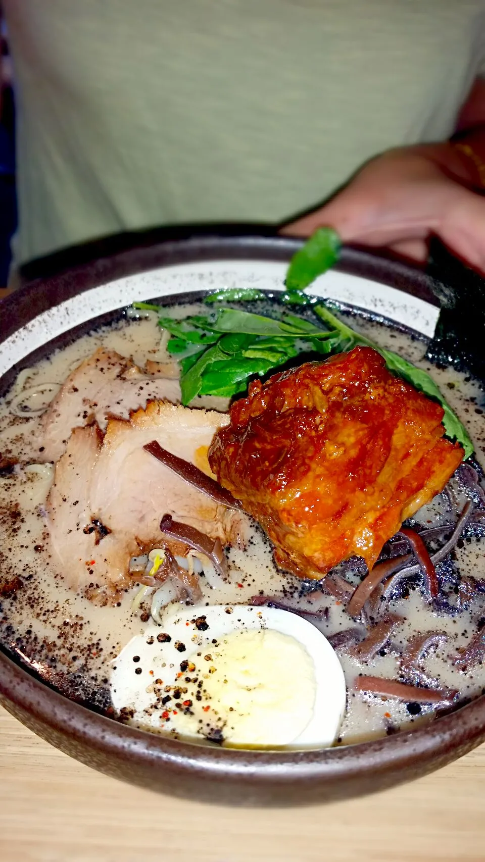 Snapdishの料理写真:santa tonkotsu ramen|Juliee ~ ジュリーさん