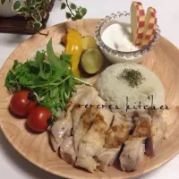 れれれママさんのお釜にポン！鶏もも肉で！シンガポールチキンライス #レシピブログ #RecipeBlog