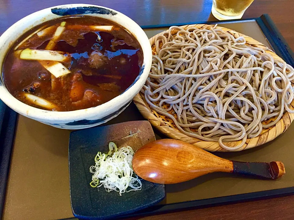 蕎麦さとやま カレー南蛮せいろ|カウンター嬢さん