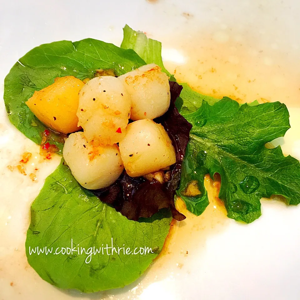 Sauté Scallops with lime vinegar dressing|rie simsさん