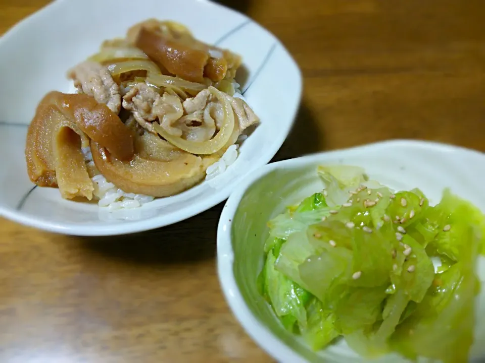 おふ入りとん丼と、チョレギサラダ☆|Ai  Kashiwagiさん