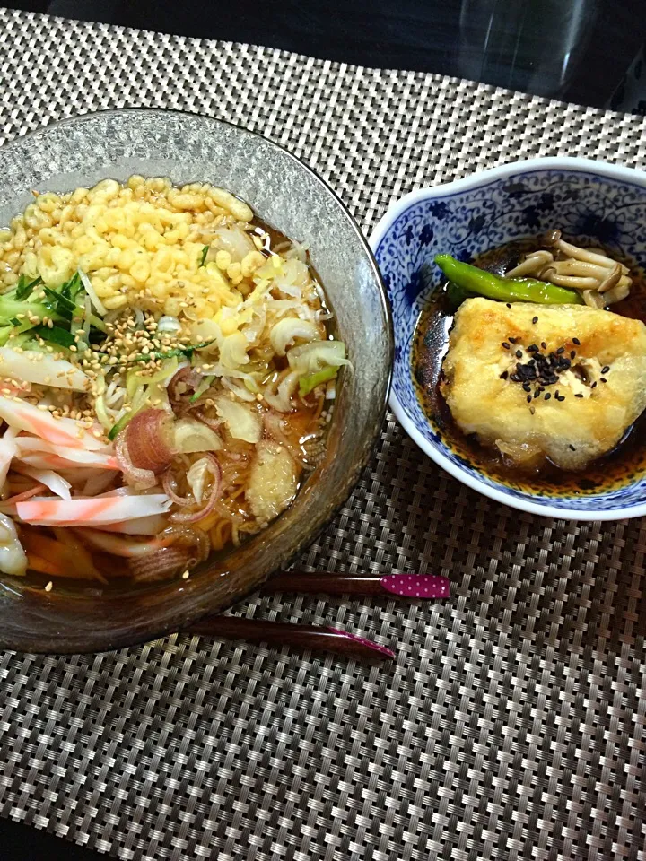 冷やし素麺と揚げ出し豆腐|Satomi Ichikawaさん