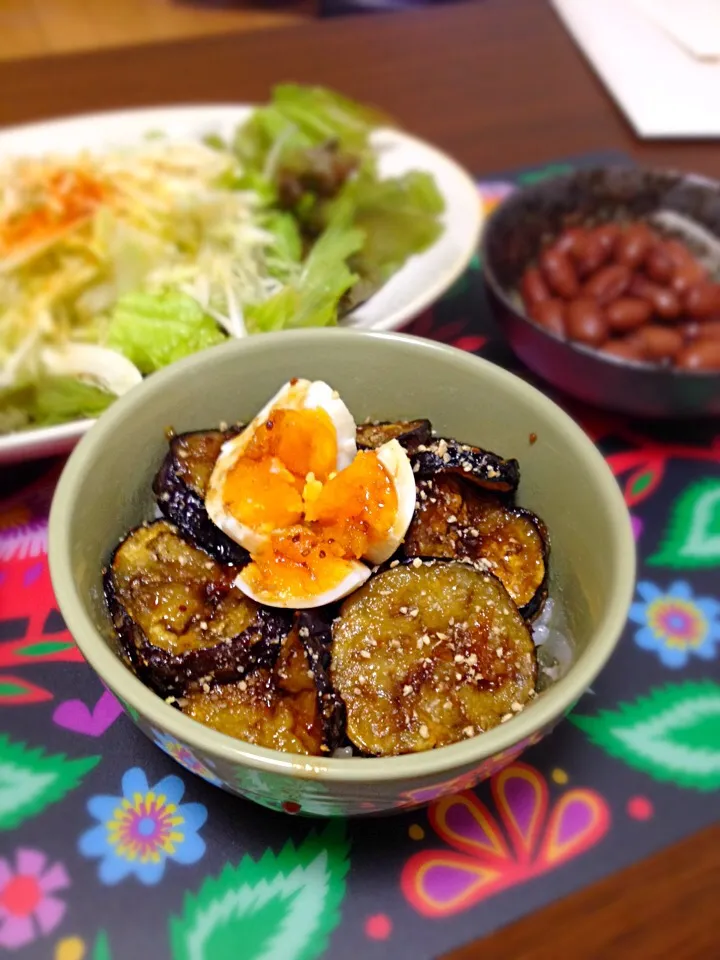 甘辛ナス丼|さとみんさん