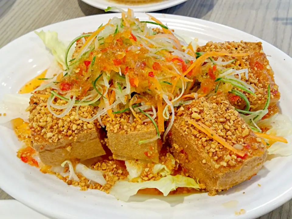 Deep Fried Tofu with Thai Sweet & Spicy Sauce 😘👅|🌷lynnlicious🌷さん