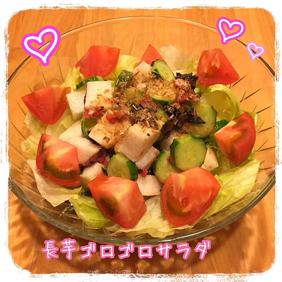 Snapdishの料理写真:長芋ゴロゴロサラダ|こずえ⑅◡̈*さん