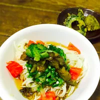 Snapdishの料理写真:夏のさっぱり麺|Yoshimi Yoshidaさん