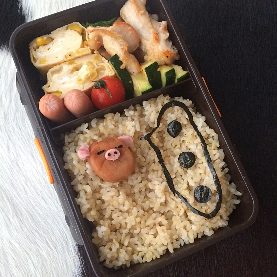 梅干しブタのお弁当|manacocoさん