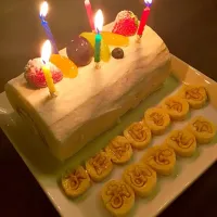 Snapdishの料理写真:お誕生日ケーキ|ochikaさん