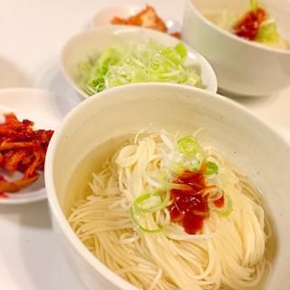 手作り冷麺スープで韓国冷麺風キムチ素麺 ヨッチャン Snapdish スナップディッシュ Id W9i8ga