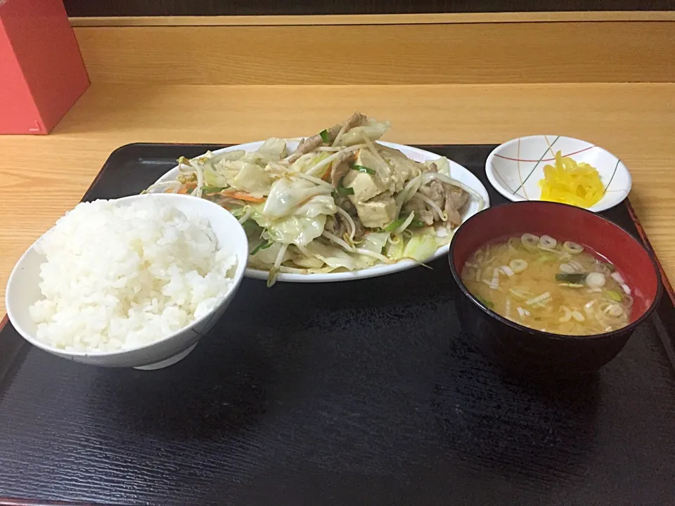 野菜チャンプルー定食|麦汁さん