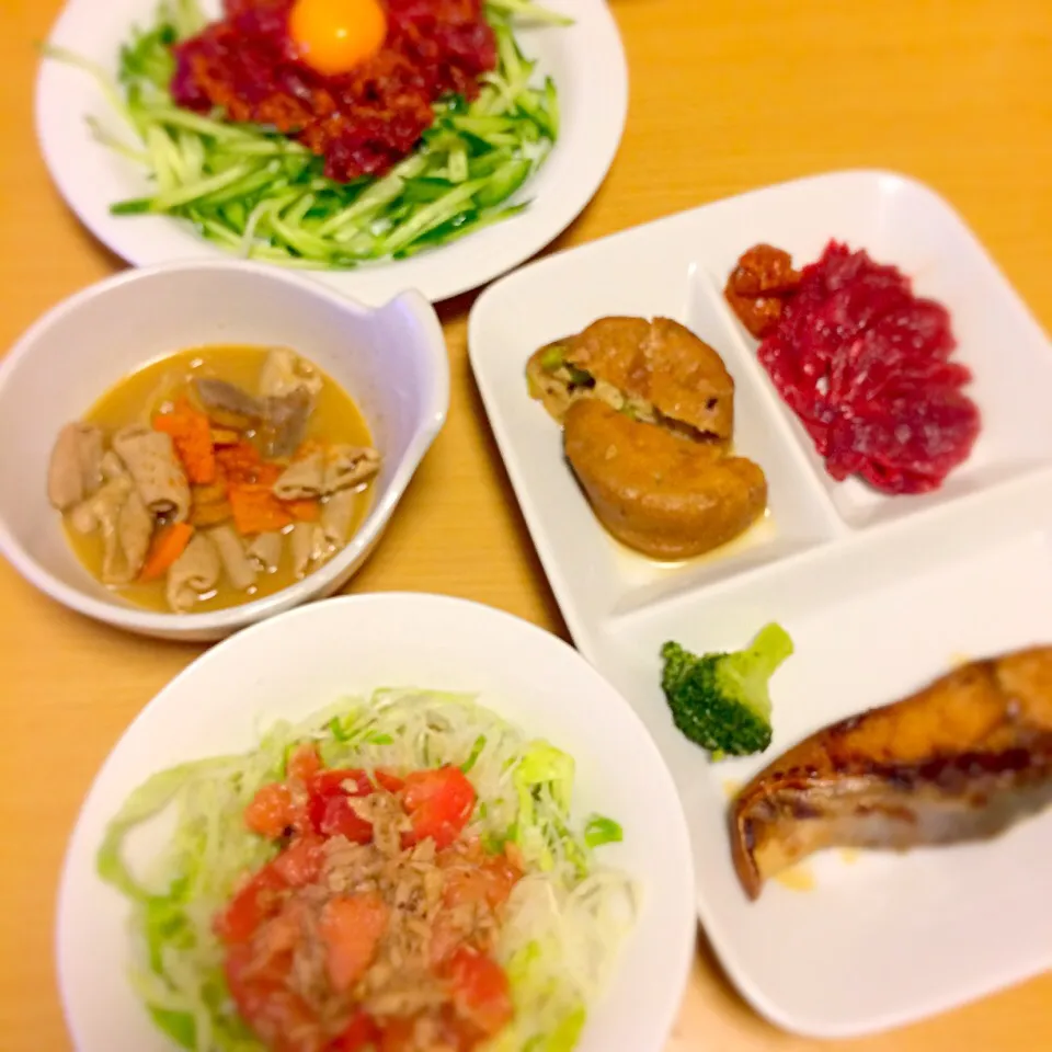 Snapdishの料理写真:2015.8.28 夕飯|2015kakeiyarikuriさん