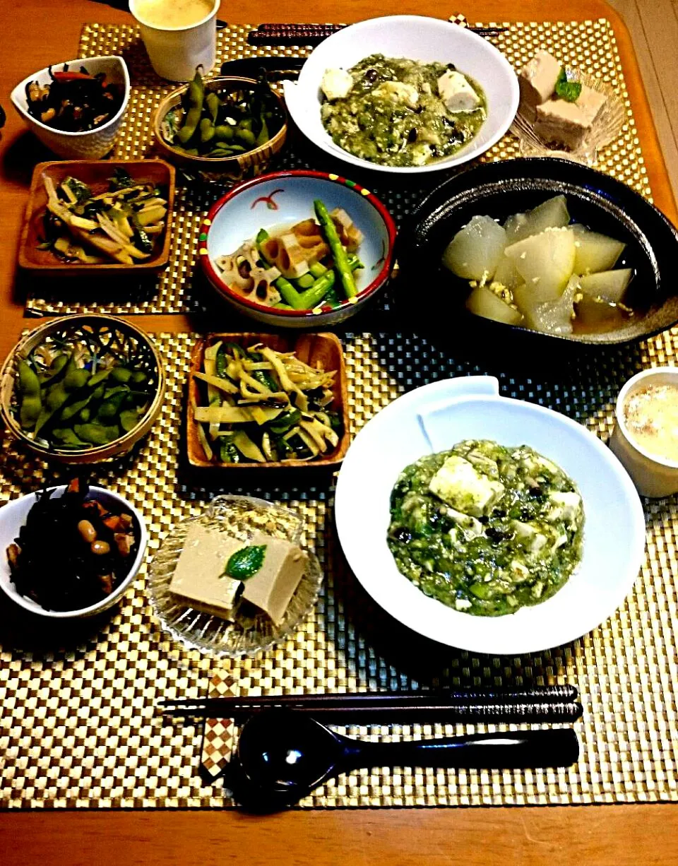 Snapdishの料理写真:山椒薫る緑の麻婆豆腐😆|ゆず( ˘ ³˘)♥さん