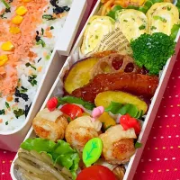 Snapdishの料理写真:高校生男子のガッツリ弁当୧(๑•̀⌄•́๑)૭✧