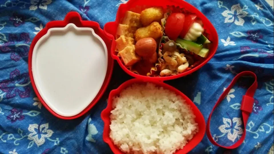 Snapdishの料理写真:6/25 旦那さん作のお弁当♪|ひろこさん