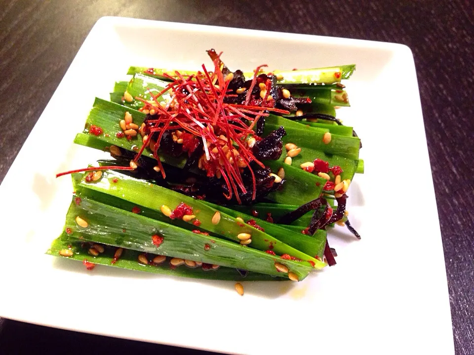 ニラのサラダ Garlic chives salad|ぞうさんのお台所さん