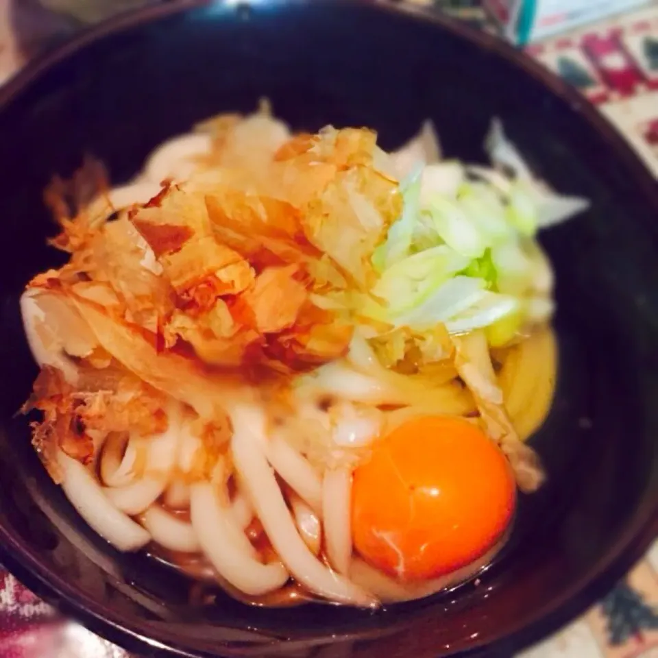 Snapdishの料理写真:今日のお昼ご飯はこれ♪
さっぱり味玉子かけうどん🍀|なみさん