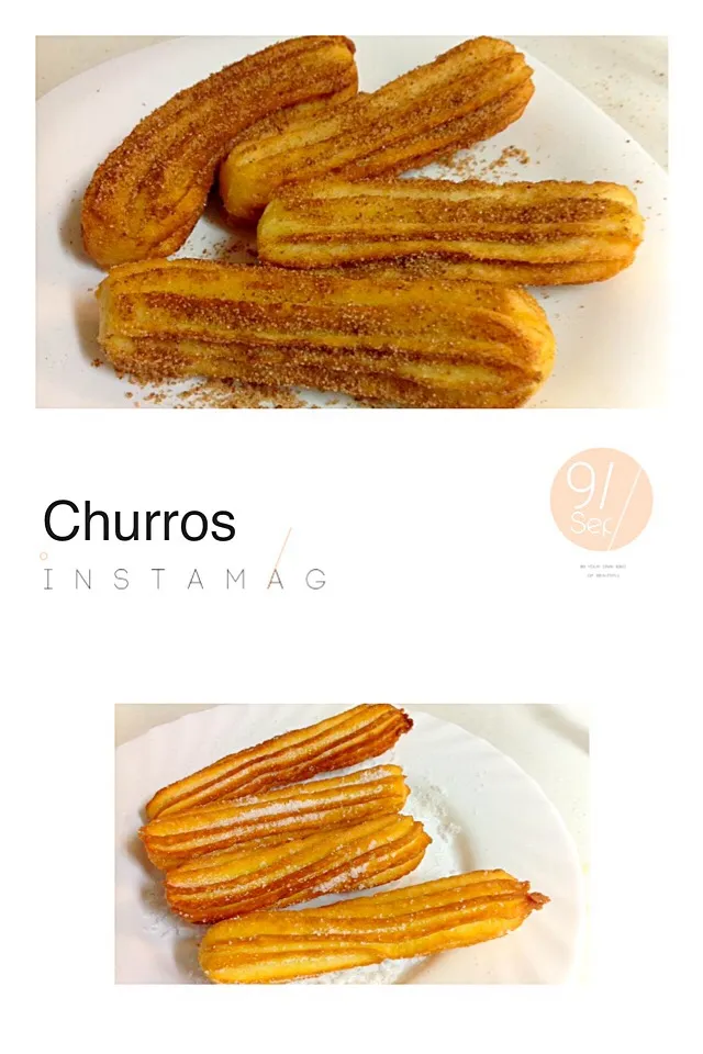 Churros dipped in cinnamon & sugar|💖 ジジ 💖さん