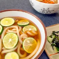 すだちうどん
きゅうりの酢の物
きんぴらごぼう|プチハリネズミさん