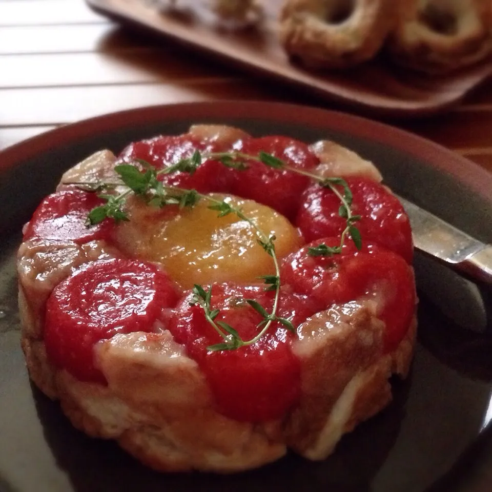 OMさんのトマトのタルトタタンを山形の焼き麩を使って|まちまちこさん