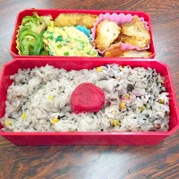 Snapdishの料理写真:旦那さん作お弁当♪（ｖ＾＿＾）ｖ|マルコさん