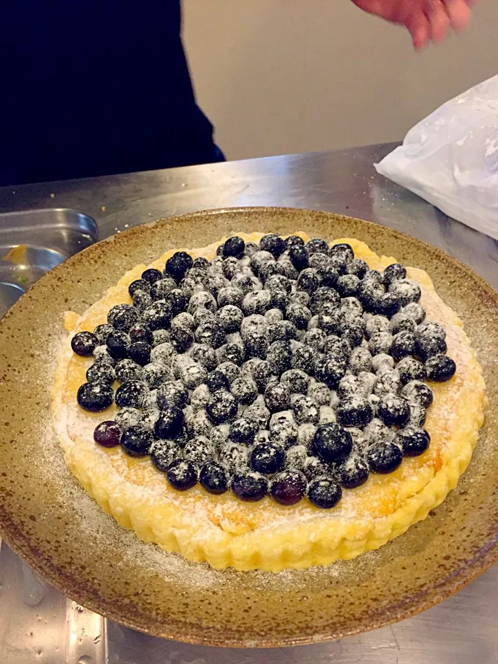 lemon ricotta tart with summer blueberries|KellyCoさん